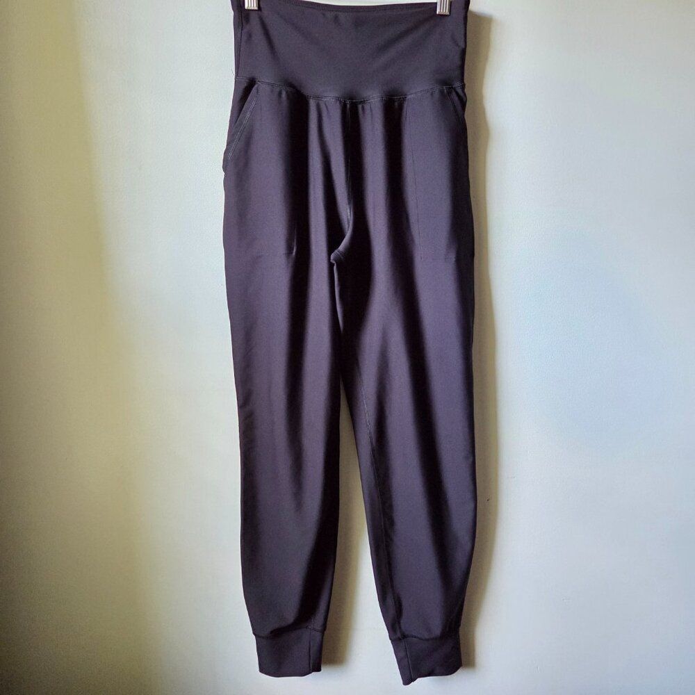 EUC LIKE NEW OLD NAVY BLACK ACTIVE POWERSOFT HIGH RISE JOGGER GO DRY SIZE M